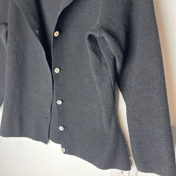 Laurie B. Black Cardigan Vintage Medium​​ - Picture 2 of 6